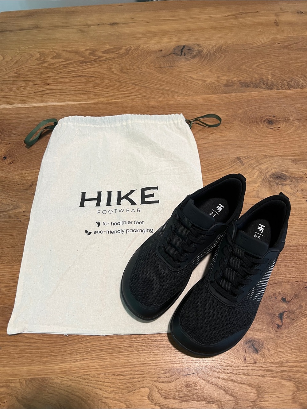 Hike Footwear Stride Black Walking Sneakers Women’s 9 9.5 Comfort Shoes